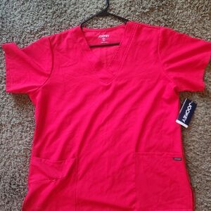 Jockey Bright Red V-Neck Top